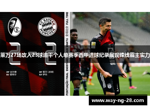 莱万27场攻入23球追平个人单赛季西甲进球纪录展现锋线霸主实力 莱万27场攻入23球追平个人单赛季西甲进球纪录展现锋线霸主实力